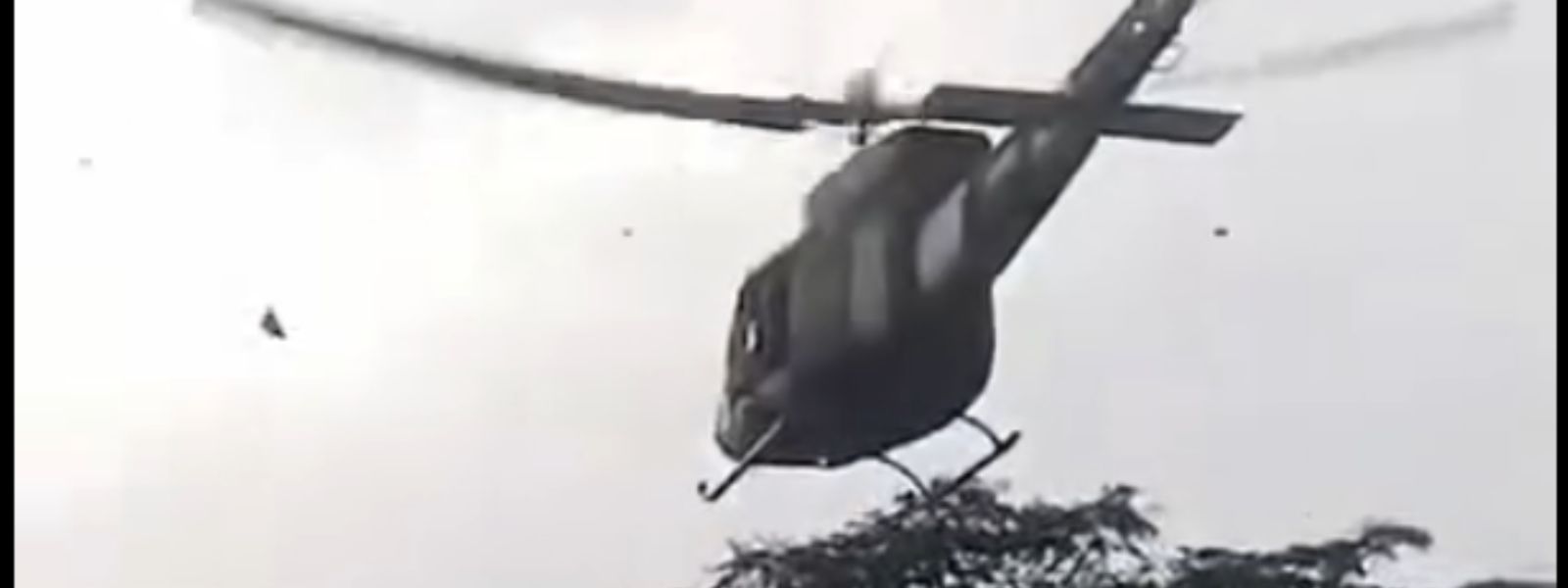 Air Force Bell 212 Makes Emergency Landing